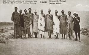 Images Dated 1st November 2011: Rwanda, Africa - Group of Tutsi Tribesmen