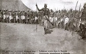 Tribesman Prints: Rwanda, Africa - Indigenous Army