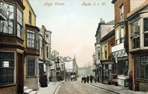 Lamp Prints: Ryde, Isle of Wight, Hampshire - High Street