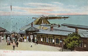 Images Dated 16th May 2017: Ryde - Isle of Wight - The Pier and Railway Station