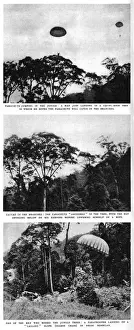 Jungle Prints: S. A. S. parachute practice in the jungle