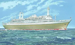 Rotterdam Prints: S. S. Rotterdam, Holland - America Line