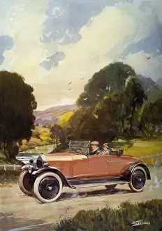 S Teerwood. Driving in the 2-seater