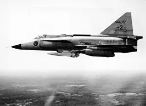 Saab Prints: Saab AJ37 Viggen prototype