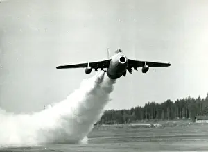 Jato Prints: Saab J29A takes-off during tests with the aid of JATO bo?