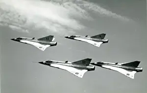 Four Saab J35 Drakens