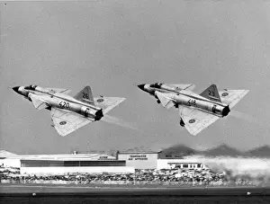 Two Saab JA37 Viggens