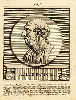 Gods And Heroes Prints: Sabinus, Latin poet and friend of Ovid
