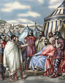 Honorius Gallery: Sack of Rome (410) led by Alaric I (ca. 370-410), King of t