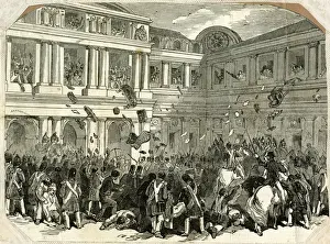 Sacking the Tuileries Palace, Paris, France