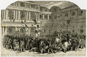 Abdication Gallery: Sacking the Tuileries Palace, Paris, France