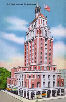 Elks Prints: Sacramento, California, USA - Elks Club