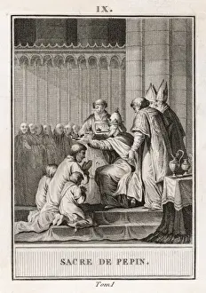 Coronations Prints: Sacre of Pepin