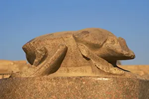 Colossal Prints: Sacred beetle. Giant statue, built by Pharaoh Amenhotep III