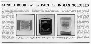 Sacred books of the East for Indian Soldiers Sacred books of the East for Indian Soldiers