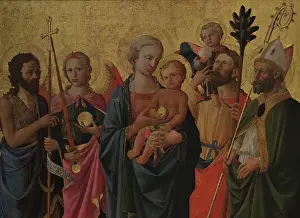 Domenico Prints: Sacred conversation by Domenico di Michelino (1417-1491)
