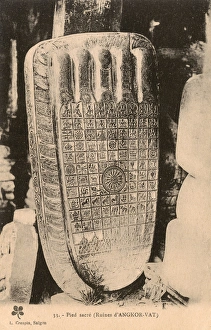 Angkor Gallery: Sacred foot of Buddha - Angkor Wat, Cambodia