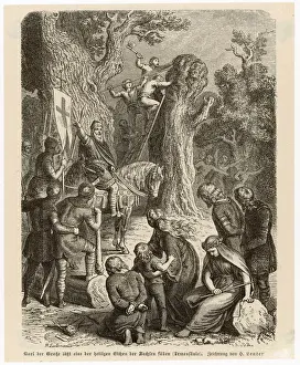 SACRED OAK DESTROYED