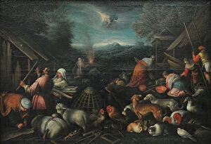 Bellas Collection: The Sacrifice of Noah after the flood, by Leandro Bassano