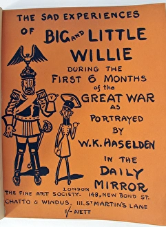 Images Dated 7th February 2013: The Sad Experiences of Big and Little Willie. - WWI