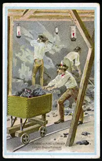Davy Prints: SAFETY LAMP IN MINE