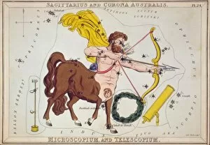 Sagittarius and Corona Australis, Microscopium, and Telescop