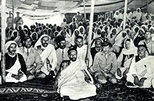 Entertains Prints: Said Al Idris Senussi of Libya with Margarba tribe, WW2