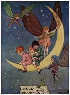 Elves Collection: A Sail in the Moon Boat by Florence Mary Anderson