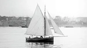 Dinghy Prints: Sailing boat, Granton near Edinburgh