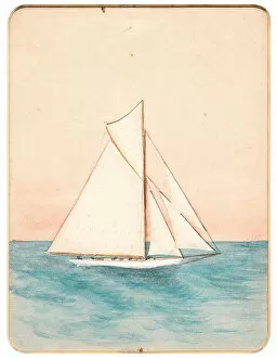 Handmade Collection: Sailing boat on a handmade greetings card