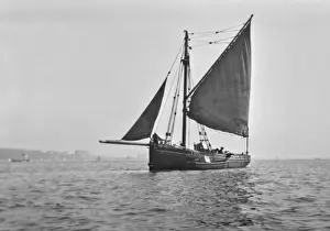 Sailing boat at sea
