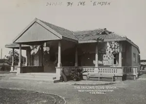 Madras Prints: Sailing club in Madras damaged by SMS Emden