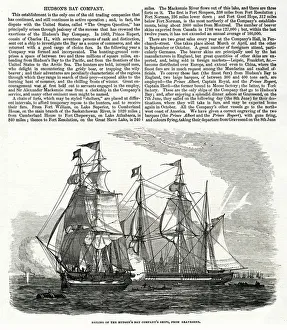 Images Dated 30th July 2019: Sailing of the Hudsons Bay Company ships from Gravesend