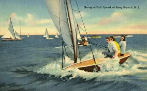 Speeding Prints: Sailing at Long Branch, New Jersey, USA