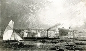 Gazelle Prints: Sailing match at Greenwich, SE London