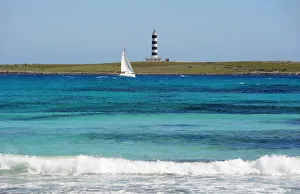 Images Dated 8th August 2019: Sailing off Isle Del Aire, Menorca, Spain