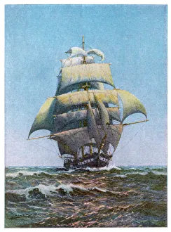 Ships and Boats Gallery: Sailing Ship, Full Sail