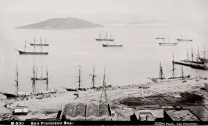 Sailing ships in San Francisco Bay, California, USA