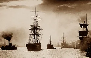 Clyde Prints: Sailing and steam ships on the River Clyde, Glasgow