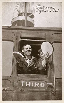 Confidence Gallery: Two sailors leaving for War - WW2