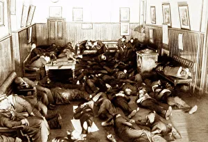 Sailors sleeping on floor - Royal Sailors Rest, Portsmouth
