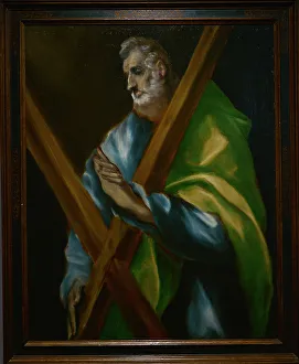 Iconography Prints: Saint Andrew, by El Greco (1541-1614), circa 1608-1614