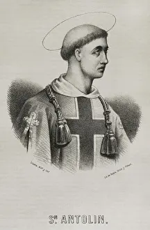 Leon Prints: Saint Antoninus of Pamiers. Christian missionary and martyr