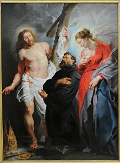Augustine Collection: Saint Augustine between Christ and Mary by Rubens