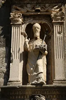Dubrovnik Prints: Saint Blaise statue. Dubrovnik. Croatia