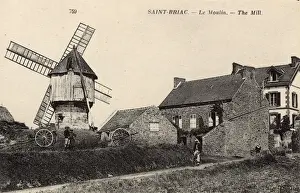 Moulin Prints: Saint-Briac-sur-Mer, France - The Windmill (Le Moulin)