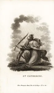 Fable Prints: Saint Catherine of the Wheel, martyred 307 AD