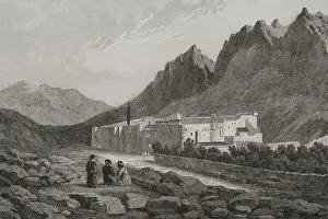 Catherines Prints: Saint Catherine's Monastery, at the foot of Mount