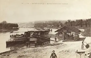 Embarkation Prints: Saint-Cloud, Paris, France - Ferry Station
