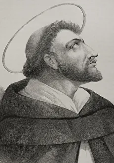 Llanta Prints: Saint Dominic of Guzman (1170-1221). Portrait